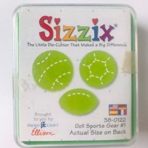 SIZZIX Small Doll Sports Gear #1 Die Cut 38-0122 Provo Craft Ellison